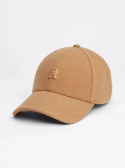 Czapki Z Daszkiem|Czapki I Szaliki*Tommy Hilfiger Czapka Z Daszkiem Z Monogramem TH CAMEL