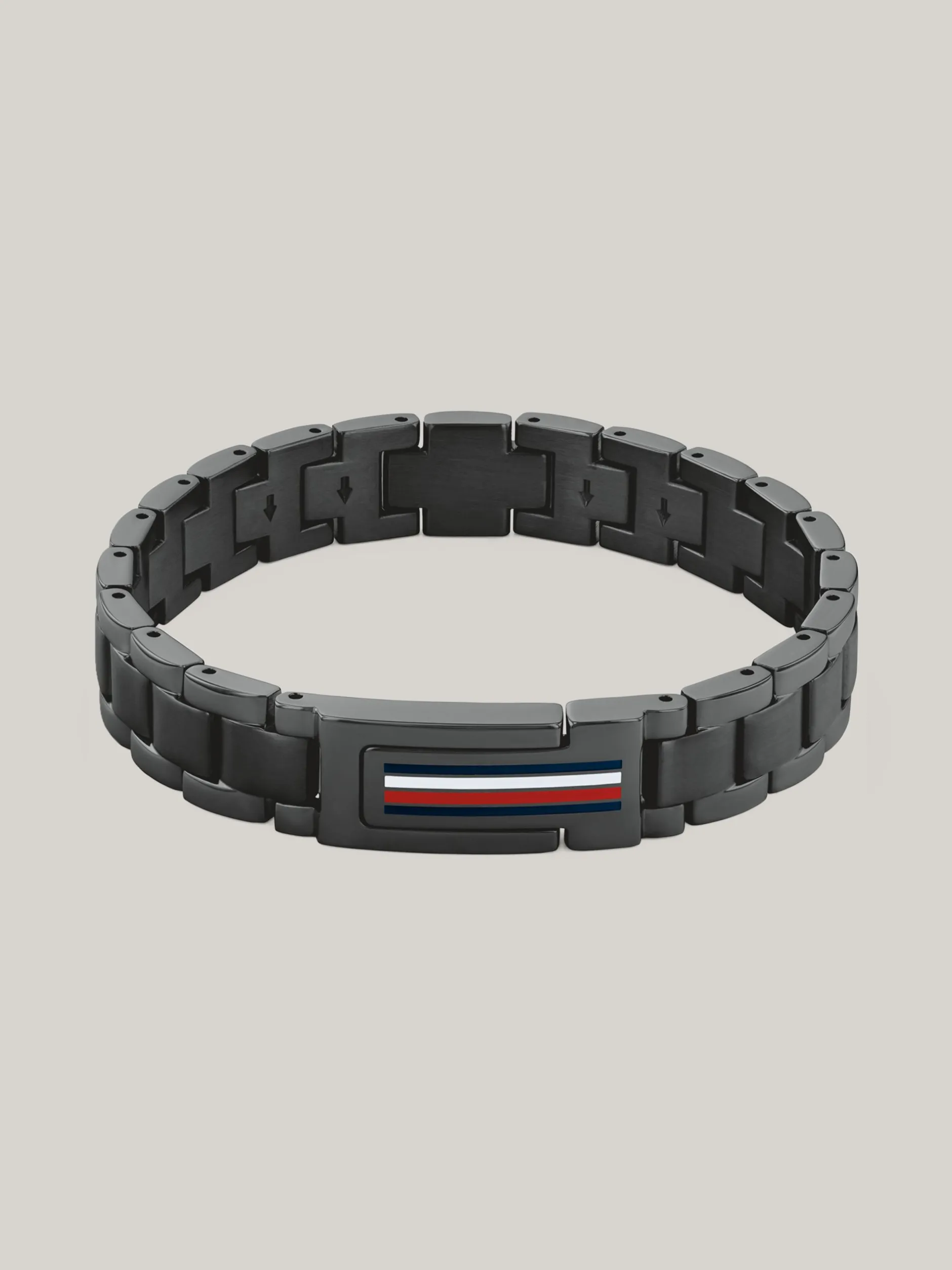 Biżuteria & Spinki Do Mankietów*Tommy Hilfiger Czarna Bransoleta Z Jonowym Platerowaniem BLACK