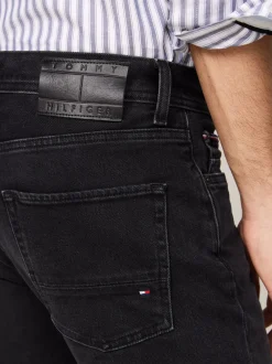 Jeansy*Tommy Hilfiger Czarne Jeansy Denton O Dopasowanym Kroju KANE BLACK