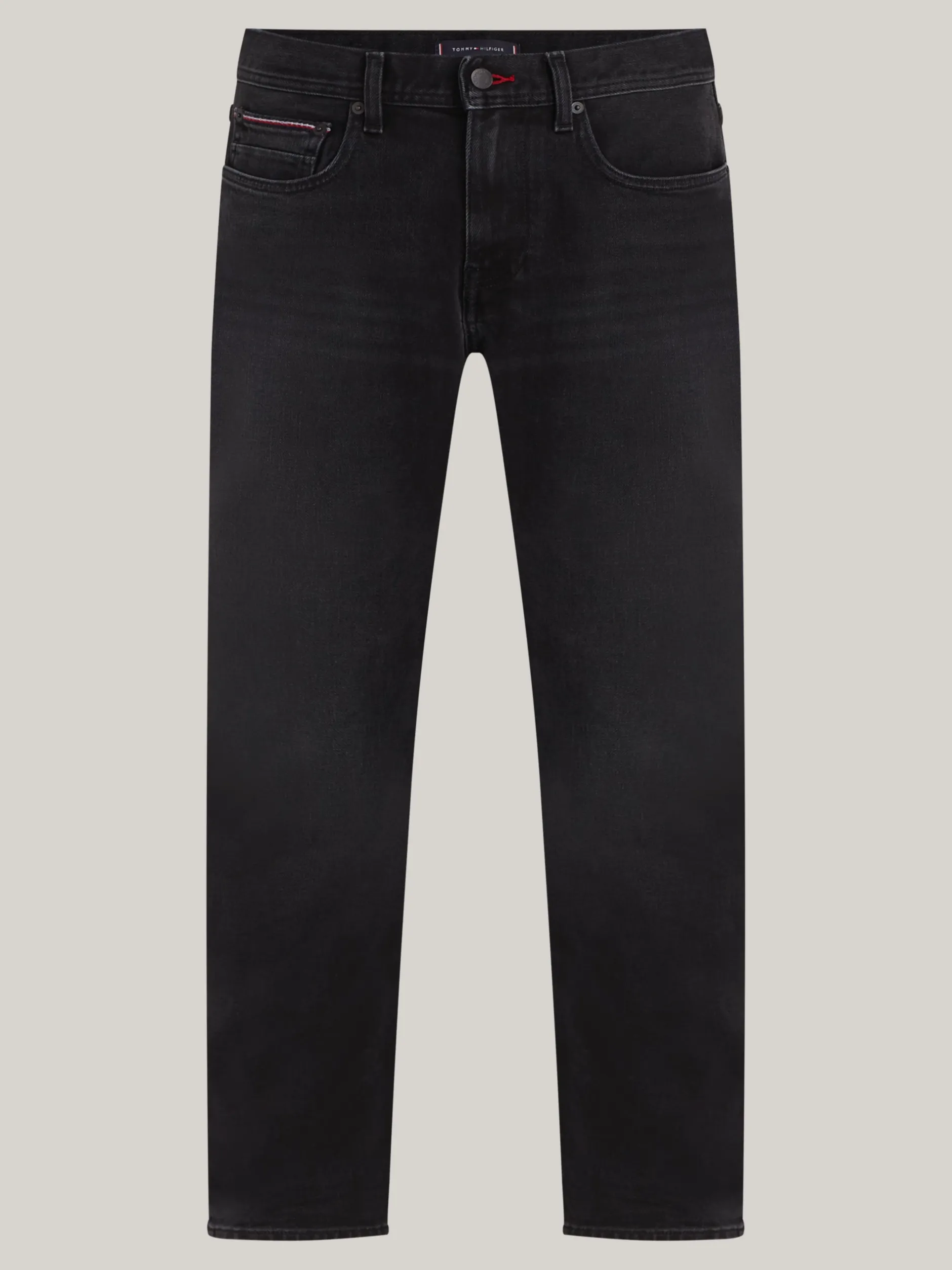 Jeansy*Tommy Hilfiger Czarne Jeansy Denton O Dopasowanym Kroju KANE BLACK
