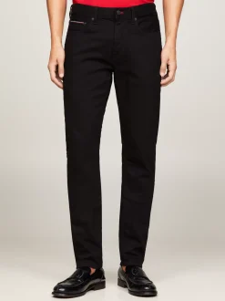 Jeansy*Tommy Hilfiger Czarne Jeansy Denton O Prostym Kroju CHELSEA BLACK