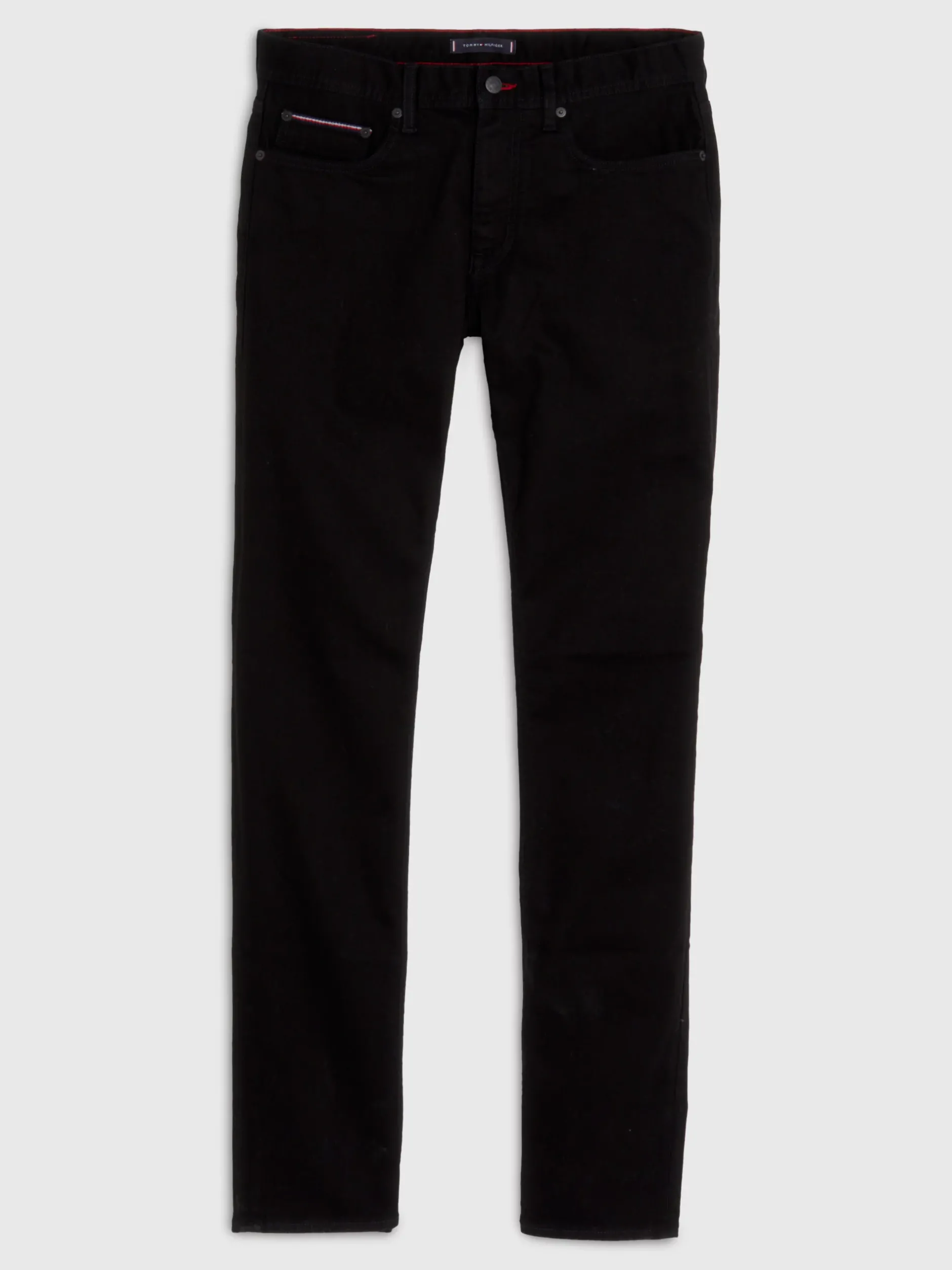 Jeansy*Tommy Hilfiger Czarne Jeansy Denton O Prostym Kroju CHELSEA BLACK