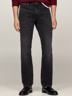 Jeansy*Tommy Hilfiger Czarne Jeansy Denton Z Efektem Wyblaknięcia TWAIN BLACK