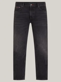 Jeansy*Tommy Hilfiger Czarne Jeansy Denton Z Efektem Wyblaknięcia TWAIN BLACK