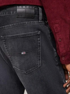 Jeansy*Tommy Hilfiger Czarne Jeansy Ryan O Wąskim Kroju DENIM BLACK