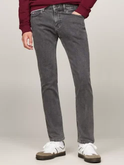 Jeansy*Tommy Hilfiger Czarne Jeansy Scanton O Wąskim Kroju DENIM BLACK