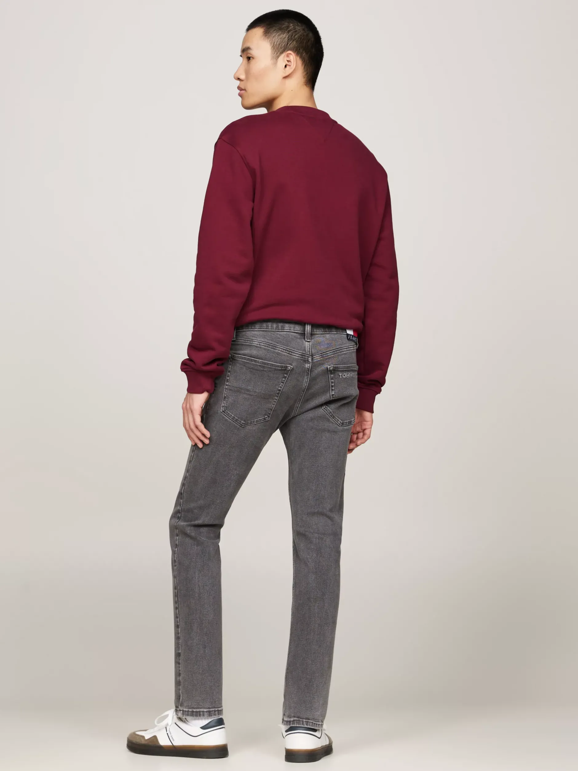 Jeansy*Tommy Hilfiger Czarne Jeansy Scanton O Wąskim Kroju DENIM BLACK