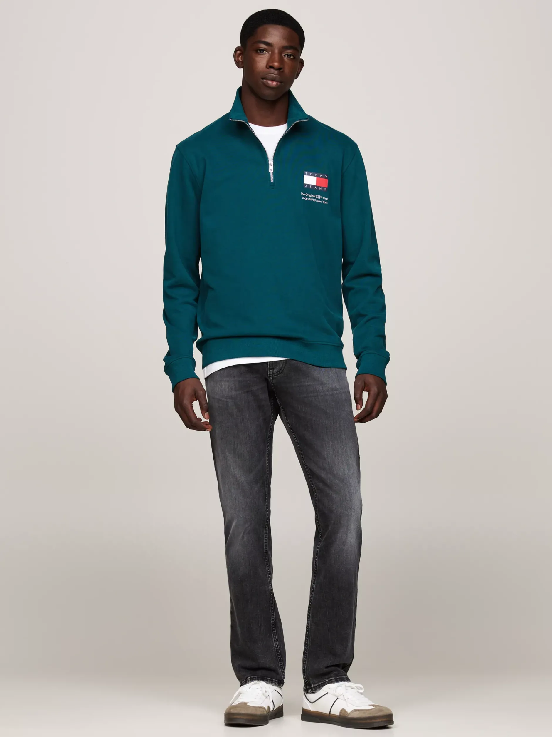 Jeansy*Tommy Hilfiger Czarne Jeansy Scanton O Wąskim Kroju DENIM BLACK