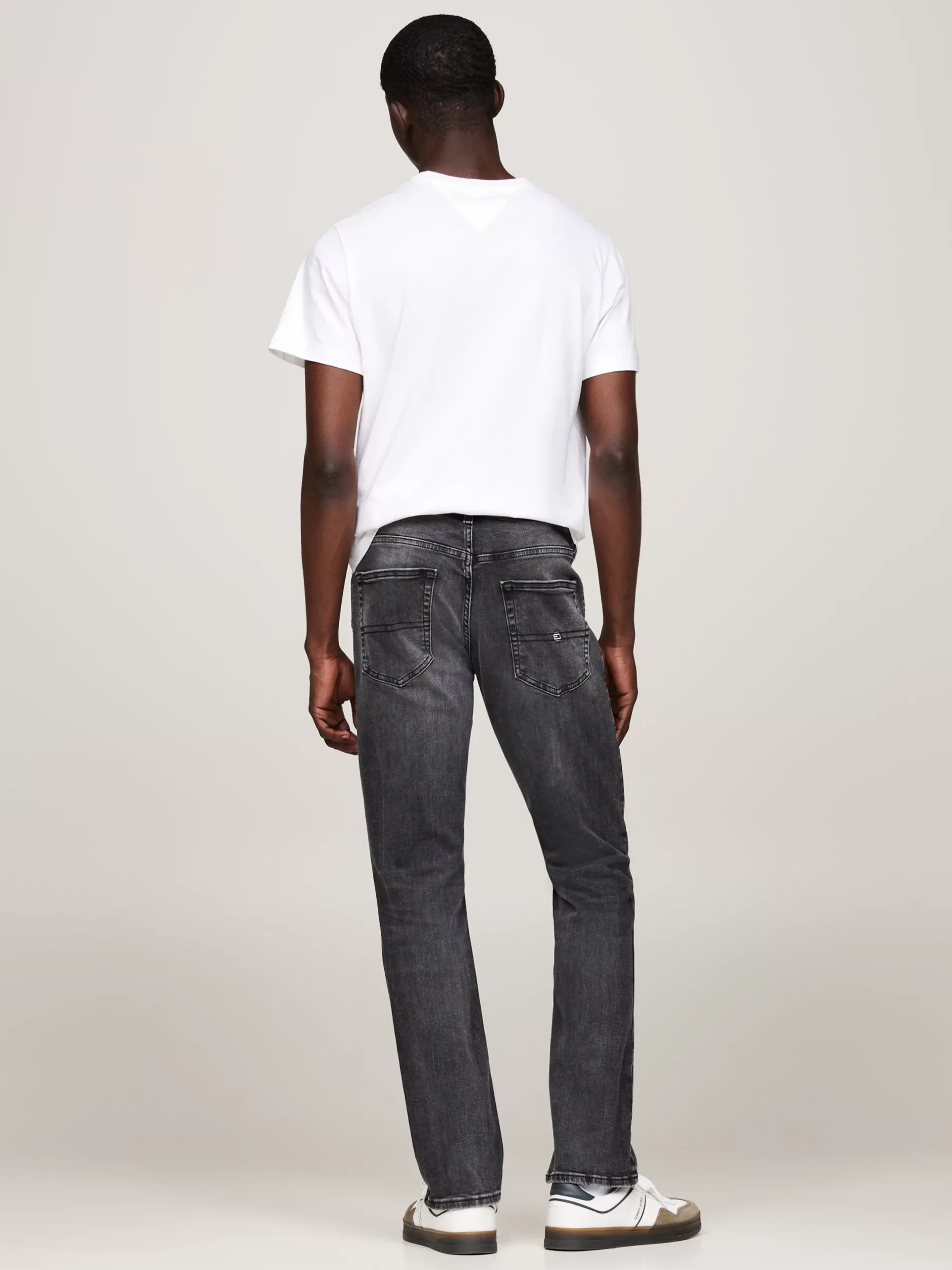 Jeansy*Tommy Hilfiger Czarne Jeansy Scanton O Wąskim Kroju DENIM BLACK