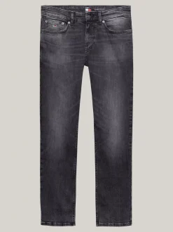 Jeansy*Tommy Hilfiger Czarne Jeansy Scanton O Wąskim Kroju DENIM BLACK