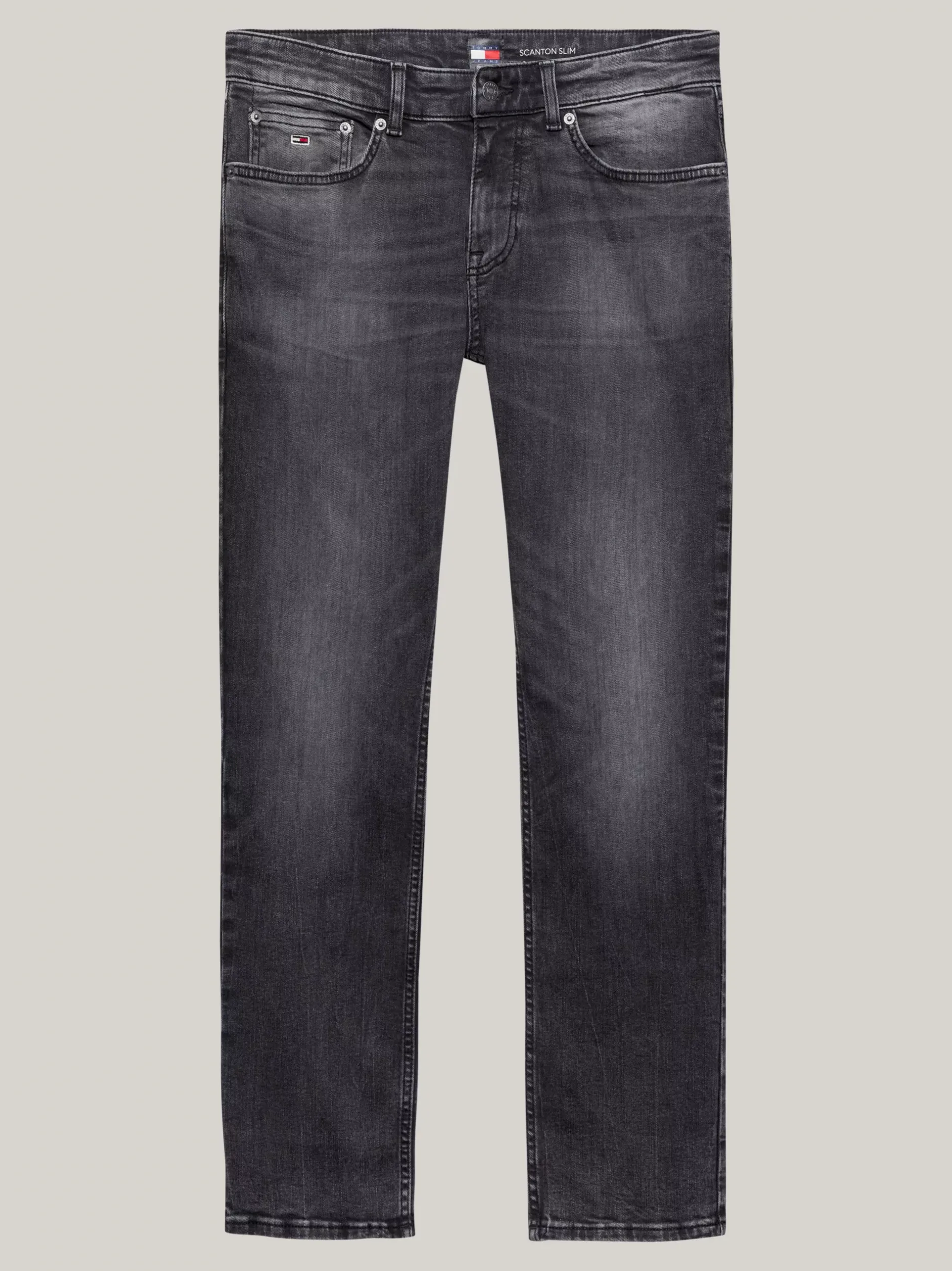 Jeansy*Tommy Hilfiger Czarne Jeansy Scanton O Wąskim Kroju DENIM BLACK