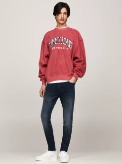 Jeansy*Tommy Hilfiger Czarne Jeansy Simon O Obcisłym Kroju DENIM DARK