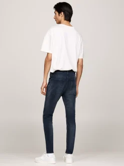 Jeansy*Tommy Hilfiger Czarne Jeansy Simon O Obcisłym Kroju DENIM DARK