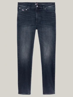 Jeansy*Tommy Hilfiger Czarne Jeansy Simon O Obcisłym Kroju DENIM DARK