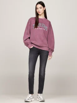 Jeansy*Tommy Hilfiger Czarne Jeansy Sophie O Obcisłym Kroju DENIM BLACK