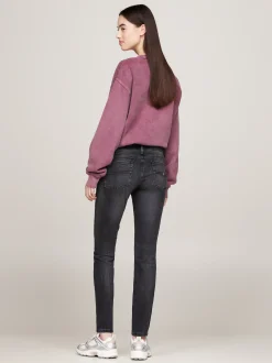 Jeansy*Tommy Hilfiger Czarne Jeansy Sophie O Obcisłym Kroju DENIM BLACK