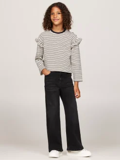 Jeansy*Tommy Hilfiger Czarne Jeansy Z Efektem Wyblaknięcia BLACKUSED
