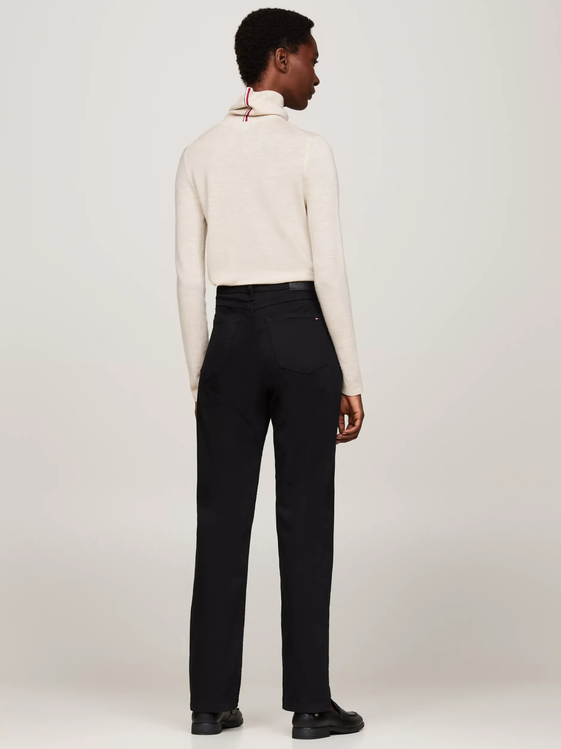 Jeansy*Tommy Hilfiger Czarne Jeansy Ze średnim Stanem STAY BLACK