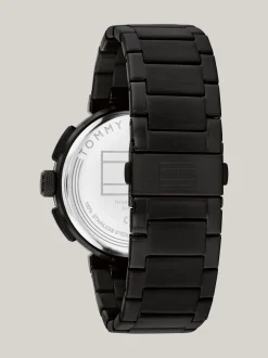 Zegarki*Tommy Hilfiger Czarny Zegarek Na Bransolecie Z Ogniw BLACK