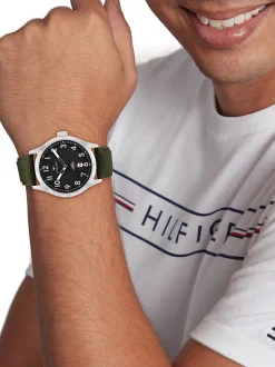 Zegarki*Tommy Hilfiger Czarny Zegarek Outdoorowy BROWN