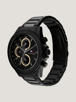 Zegarki*Tommy Hilfiger Czarny Zegarek Ze Stali Nierdzewnej BLACK