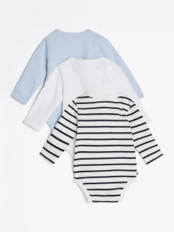 Dziewczynki|Chłopcy*Tommy Hilfiger 3-częściowy Zestaw Body Na Prezent DESERT SKY