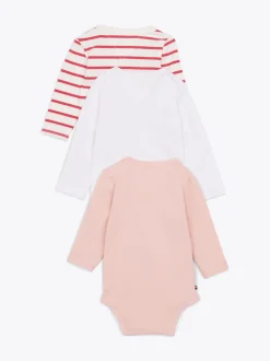 Dziewczynki|Chłopcy*Tommy Hilfiger 3-częściowy Zestaw Body Na Prezent SOFT ROSE