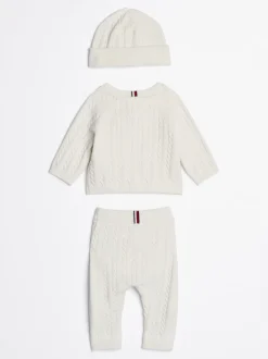 Dziewczynki|Chłopcy*Tommy Hilfiger 3-częściowy Zestaw Na Prezent IVORY PETAL