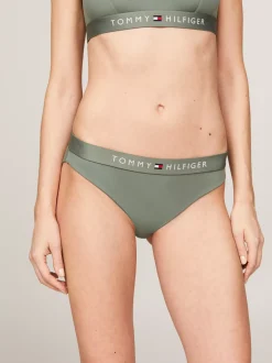 Stroje Kąpielowe*Tommy Hilfiger Dół Od Bikini Typu Hipster Original STONEWASH GREEN