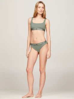 Stroje Kąpielowe*Tommy Hilfiger Dół Od Bikini Typu Hipster Original STONEWASH GREEN