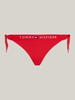 Stroje Kąpielowe*Tommy Hilfiger Dół Od Bikini Wiązany Po Bokach PRIMARY RED