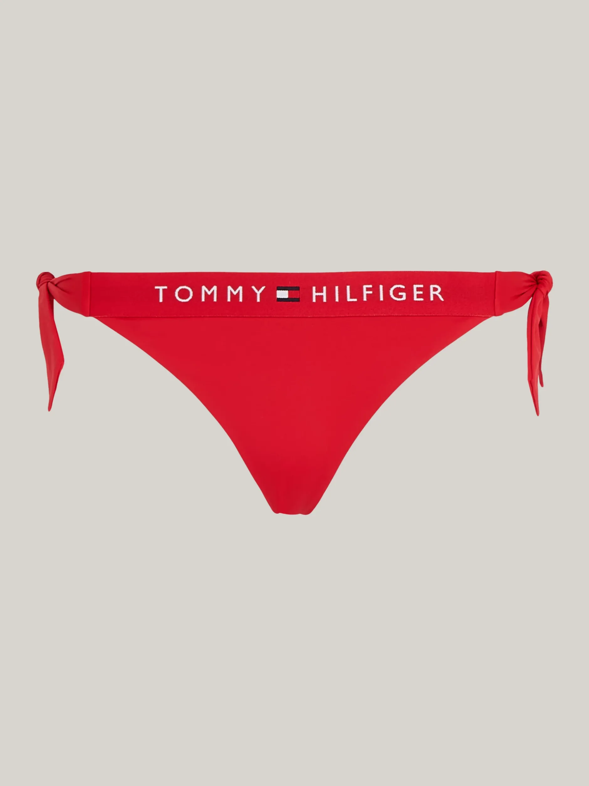 Stroje Kąpielowe*Tommy Hilfiger Dół Od Bikini Wiązany Po Bokach PRIMARY RED