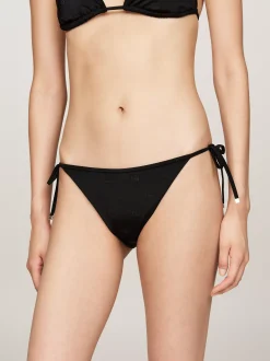 Stroje Kąpielowe*Tommy Hilfiger Dół Od Bikini Z Wiązaniem Z Boku BLACK