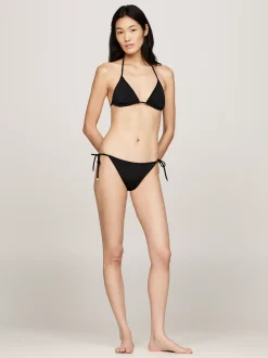 Stroje Kąpielowe*Tommy Hilfiger Dół Od Bikini Z Wiązaniem Z Boku BLACK