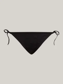 Stroje Kąpielowe*Tommy Hilfiger Dół Od Bikini Z Wiązaniem Z Boku BLACK