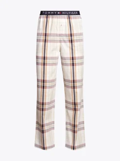Piżamy*Tommy Hilfiger Dół Od Piżamy TH Original Z Logo BLANKET STRIPE CHECK