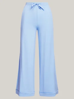 Piżamy & Odziez Nocna*Tommy Hilfiger Dół Od Piżamy Z Logo W Kolorze Tła LIGHT IRIS BLUE