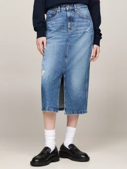 Spódnice*Tommy Hilfiger Denimowa Spódnica Midi DENIM MEDIUM