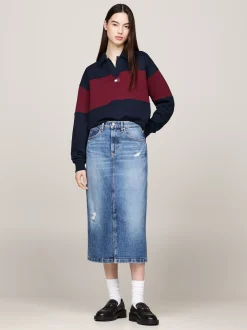 Spódnice*Tommy Hilfiger Denimowa Spódnica Midi DENIM MEDIUM