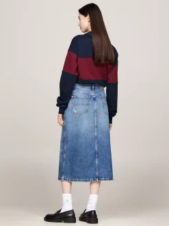 Spódnice*Tommy Hilfiger Denimowa Spódnica Midi DENIM MEDIUM