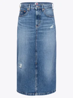 Spódnice*Tommy Hilfiger Denimowa Spódnica Midi DENIM MEDIUM