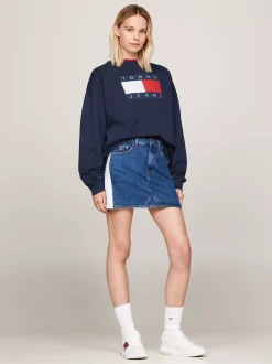 Spódnice*Tommy Hilfiger Denimowa Spódnica Mini Izzie Archive DENIM MEDIUM