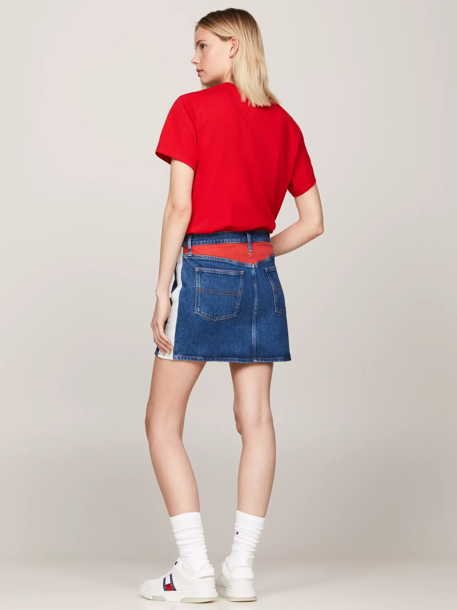 Spódnice*Tommy Hilfiger Denimowa Spódnica Mini Izzie Archive DENIM MEDIUM