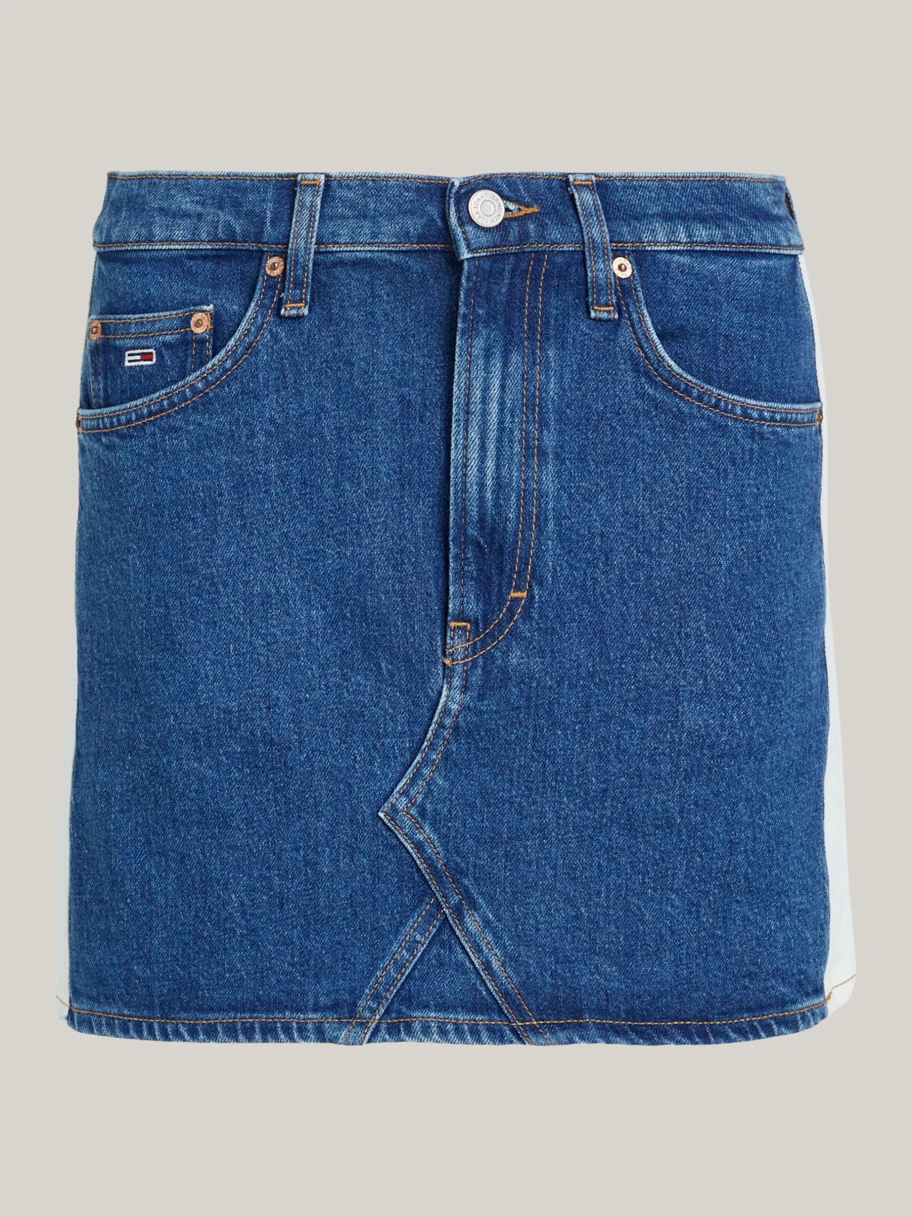 Spódnice*Tommy Hilfiger Denimowa Spódnica Mini Izzie Archive DENIM MEDIUM
