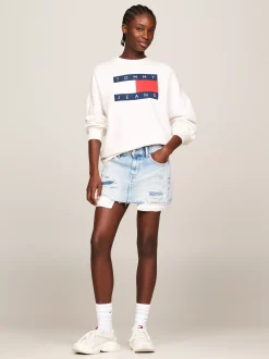 Spódnice*Tommy Hilfiger Denimowa Spódnica Mini Sophie Z Niskim Stanem DENIM LIGHT