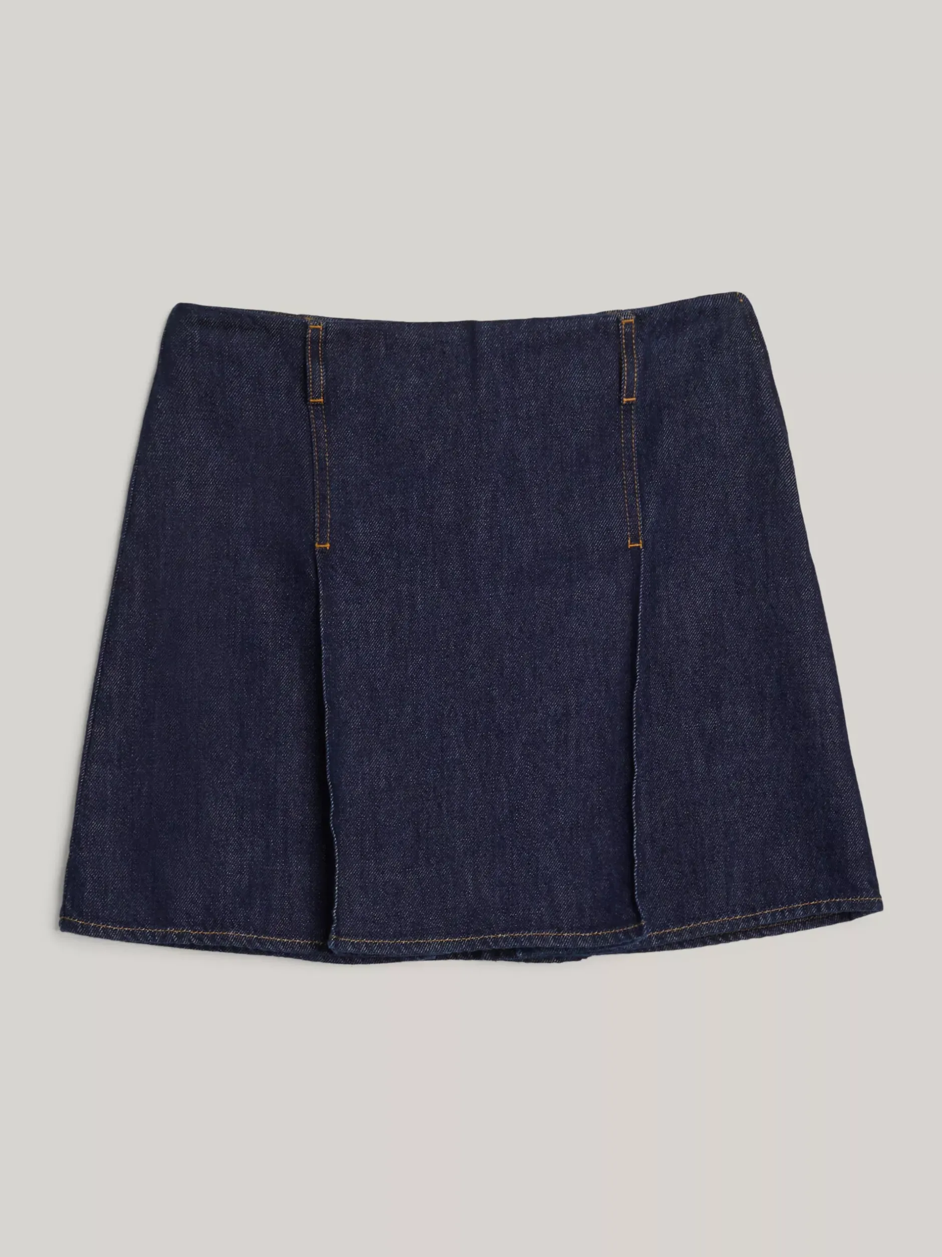 Spódnice*Tommy Hilfiger Denimowa Spódnica Mini Z Emblematem INDIGO DENIM