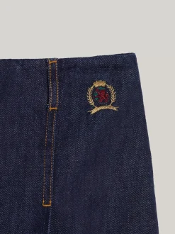 Spódnice*Tommy Hilfiger Denimowa Spódnica Mini Z Emblematem INDIGO DENIM