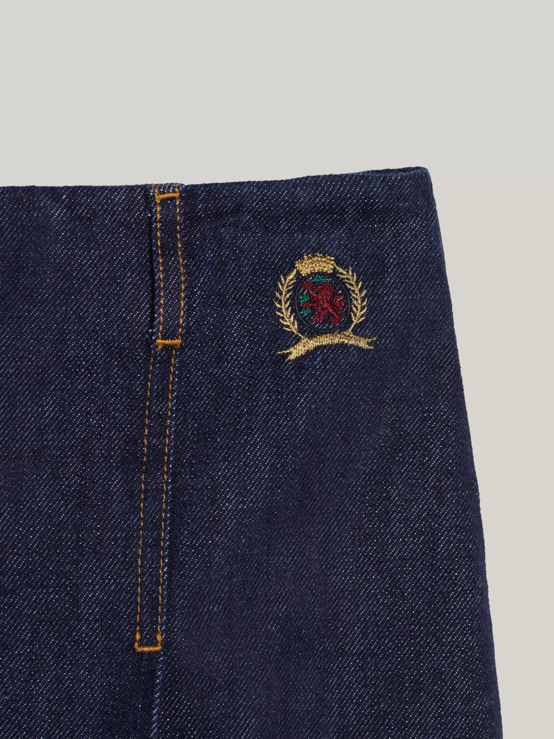 Spódnice*Tommy Hilfiger Denimowa Spódnica Mini Z Emblematem INDIGO DENIM