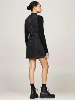 Sukienki*Tommy Hilfiger Denimowa Sukienka Mini O Fasonie Bodycon DENIM BLACK