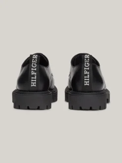 Buty Wizytowe*Tommy Hilfiger Derby Z Nieprzemakalnej Skóry BLACK
